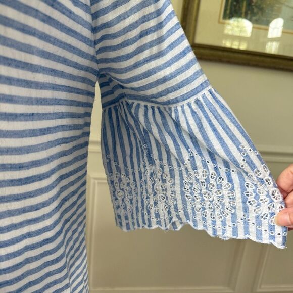 Vineyard Vines Tiamo Stripe Eyelet Dress $148 10 - Picture 4 of 7